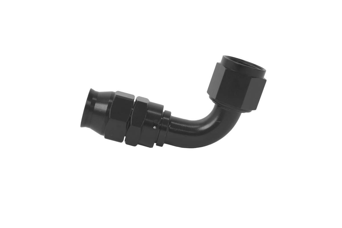 Aeromotive Hose End PTFE AN-10 90 Degree Black Anodized - 15358