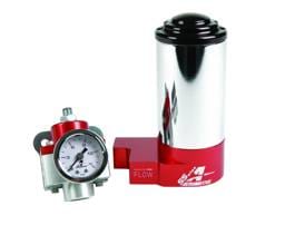 Aeromotive SS Carbureted Pump Reg Gauge Kit AN style ports - 17247