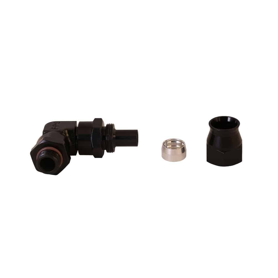 Aeromotive AN-08 Hose End 90 to ORB-06 Direct Port for PTFE Stainless Braided Line - 15736 thumbnail 2