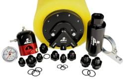 Aeromotive System Fuel Phantom 200 Return Style Carb (Includes Phantom 200 Filter Filter Bracket Regulator Wiring Kit Gauge Fittings) - 17255