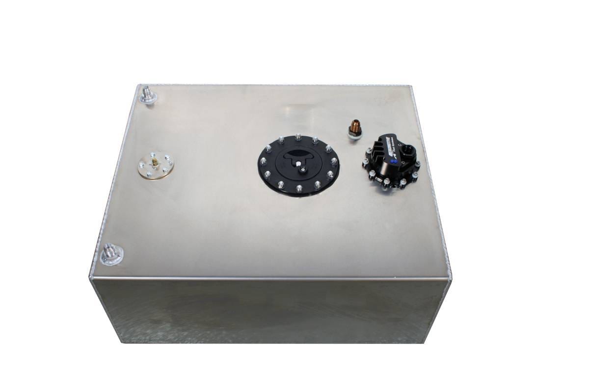 Aeromotive Stealth 20-Gallon Fuel Cell with Integrated Eliminator Variable Speed Brushless Fuel Pump - 90 Degree Outlet (Includes Pre-Pump Fuel Filter)