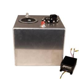 Aeromotive Stealth 6-Gallon Fuel Cell w/ Integrated 7 GPM Variable Speed Brushless Fuel Pump (Includes Pre-Pump Fuel Filter) - 90 Degree Outlet
