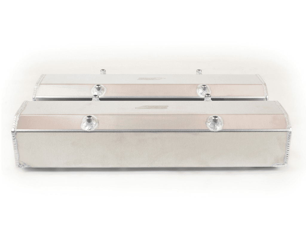Canton Chevy SBC Fabricated Aluminum Valve Covers thumbnail 2