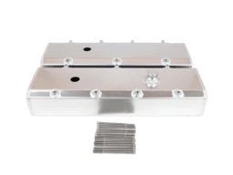 Canton Chevy BBC Fabricated Aluminum Valve Covers W/ Fill & PCV Ports