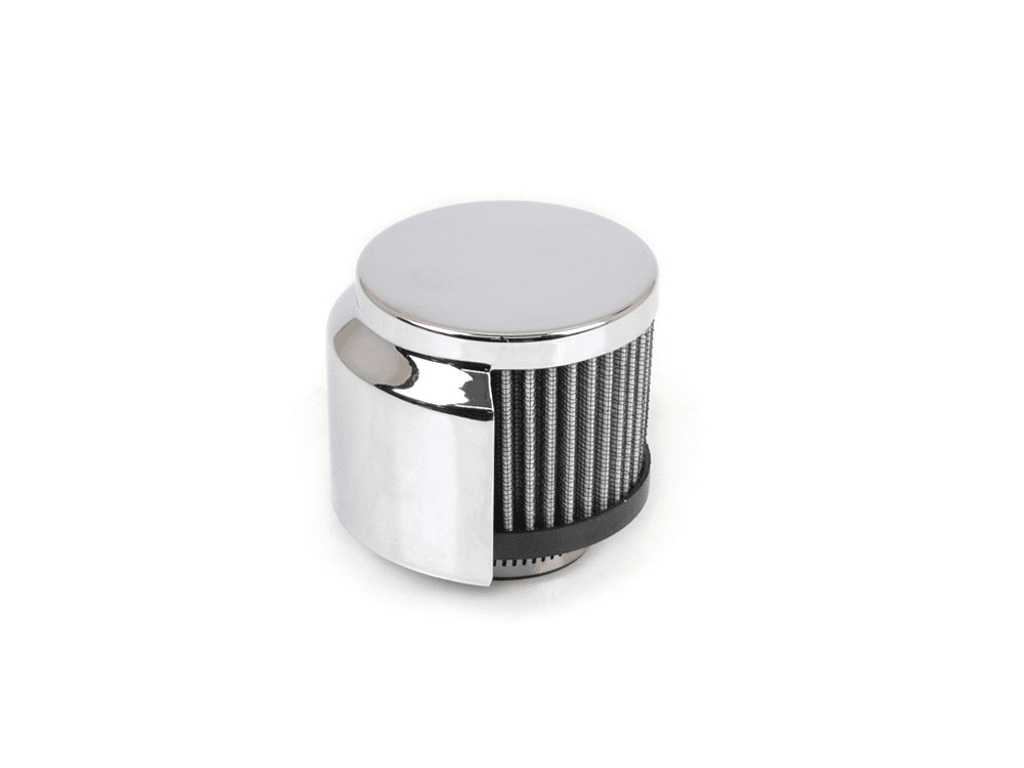 Canton Chrome Plated Valve Cover Breather With 180 Degree Hood