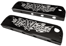 Wegner LS Billet Aluminum Long Valve Covers W/ Coil Cover - Black