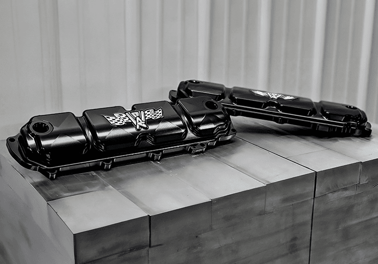 Wegner LT Billet Aluminum Race Valve Covers W/ Coil Cover - Black