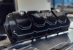 Wegner Hemi Billet Aluminum Valve Covers - Black