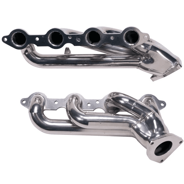 GM Truck/SUV 1999-2013 6.0L BBK Performance Polished Silver Ceramic Shorty Headers 1-3/4" thumbnail 2