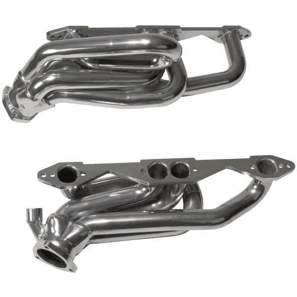 GM Truck/SUV 1996-1999 5.0L/5.7L BBK Performance Polished Silver Ceramic Shorty Headers 1-5/8" thumbnail 2