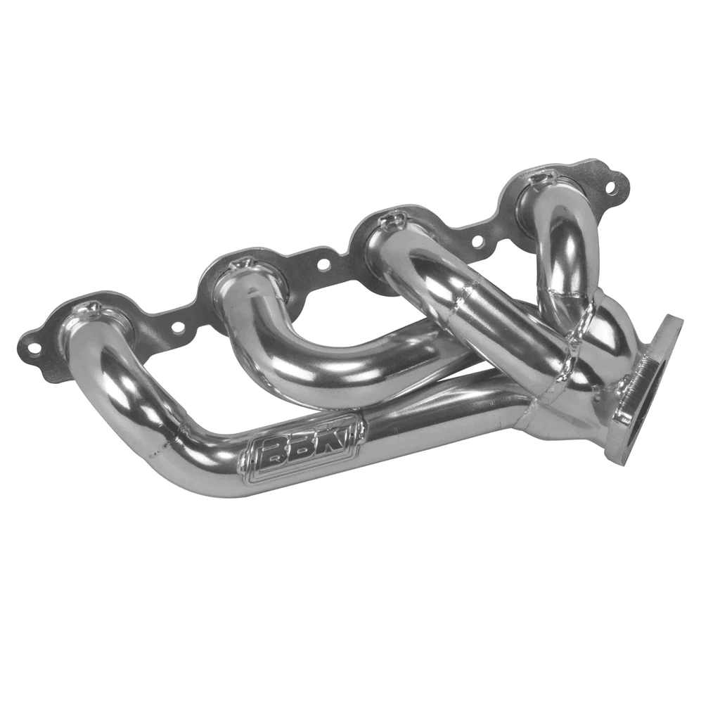 GM Truck 2014-2018 5.3L/6.2L BBK Performance Polished Silver Ceramic Shorty Headers 1-3/4" thumbnail 5