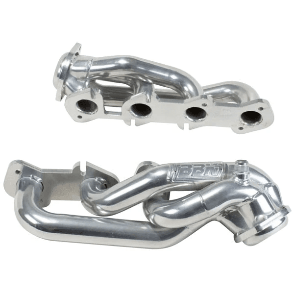Ford F-150 1997-2003 4.6L BBK Performance Polished Silver Ceramic Shorty Headers 1-5/8" thumbnail 2