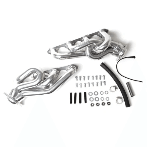 Ford Mustang GT 1986-1993 5.0L V8 BBK Performance Polished Silver Ceramic Shorty Headers 1-5/8"