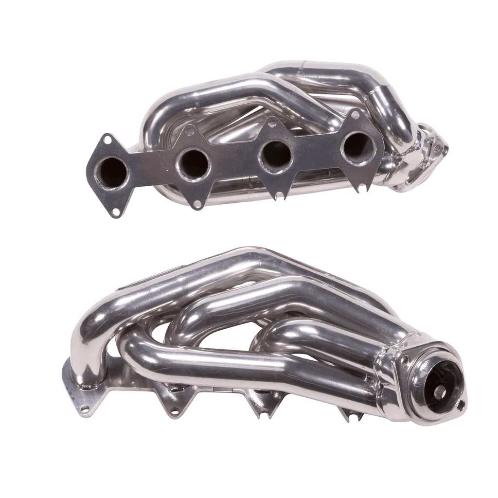 Ford Mustang GT 2005-2010 V8 BBK Performance Polished Silver Ceramic Shorty Headers 1-5/8" thumbnail 2