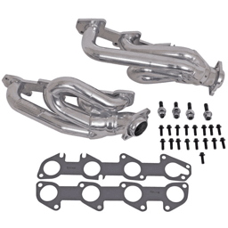 Dodge Ram 1500 5.7L Hemi 2003-2008 BBK Performance Polished Silver Ceramic Shorty Headers 1-3/4"