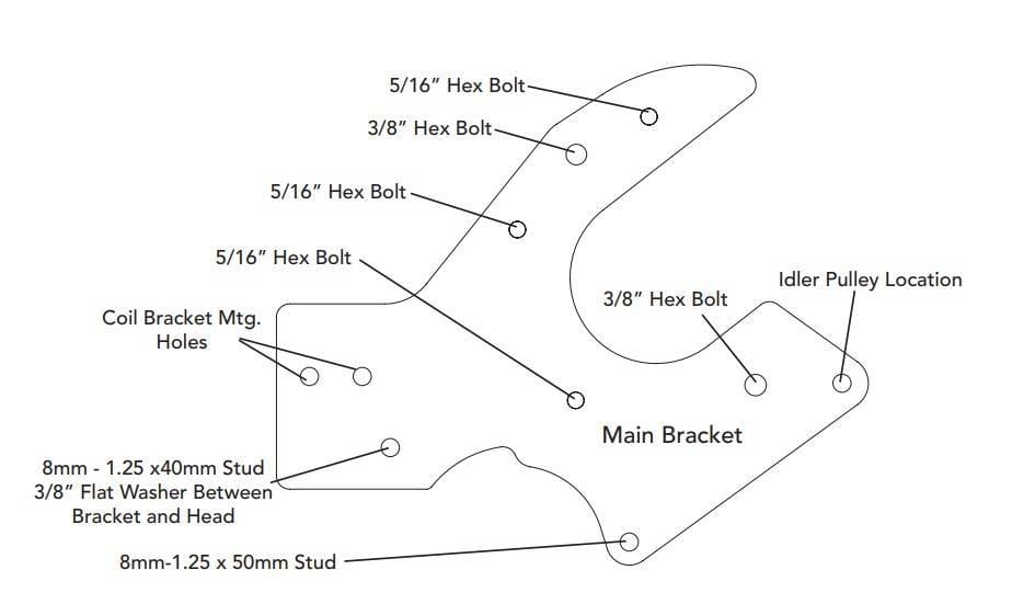 ProCharger 1996-99 Mustang GT Supercharger Mounting Bracket thumbnail 2