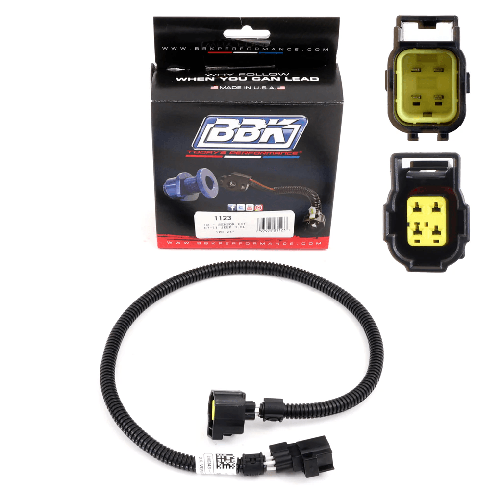 Jeep Wrangler 3.8L 2007-2011 Front  O2 Sensor Extensions - 24" Long