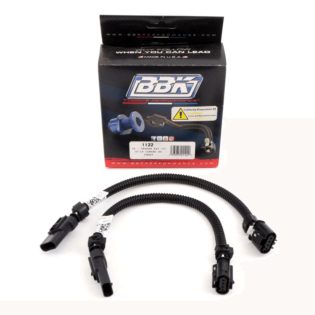 Chevy Camaro 6.2L 2016-2023 Front O2 Sensor Extensions For Manual Transmissions - 12" Long