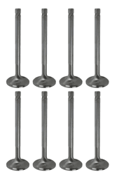Trickflow SBF/SBC Exhaust Valves 1.600" Dia. / 4.980" Lgth. 15 Deg. Dish For TFS 23 Deg. & Twisted Wedge Cylinder Head - Set of 8