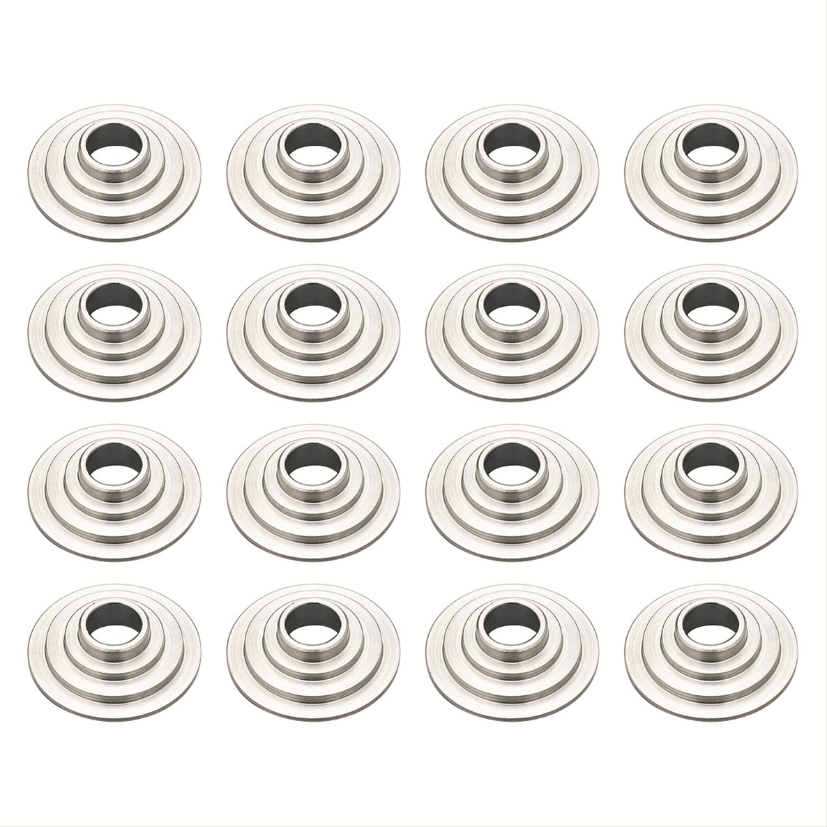 Trick Flow Titanium 10 Deg. Valve Spring Retainers for TFS Heads 1.625 OD/0.640 ID - Set of 16