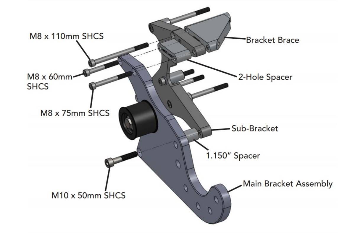 ProCharger 2011-14 Dodge Challenger Stage II Supercharger Mounting Bracket thumbnail 2