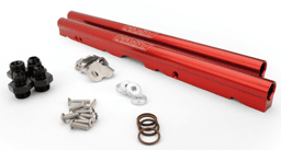 FAST LSXRT Billet Fuel Rail Kit For LS1/LS2/LS6 & LS Truck Engines - Anodized Red
