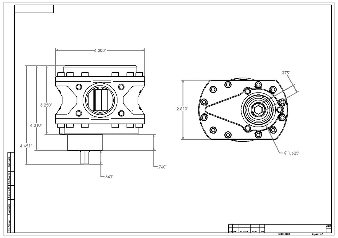 Aeromotive 32 GPM Fuel Pump Spur Gear W/ 3/8 Hex 1.55 Gear - Nitro Fuel Type thumbnail 2