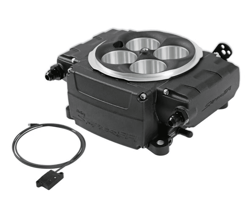 Holley Sniper 2 EFI 4BBL Throttle Body Fuel Injection Kit W/ Bluetooth Module - Black