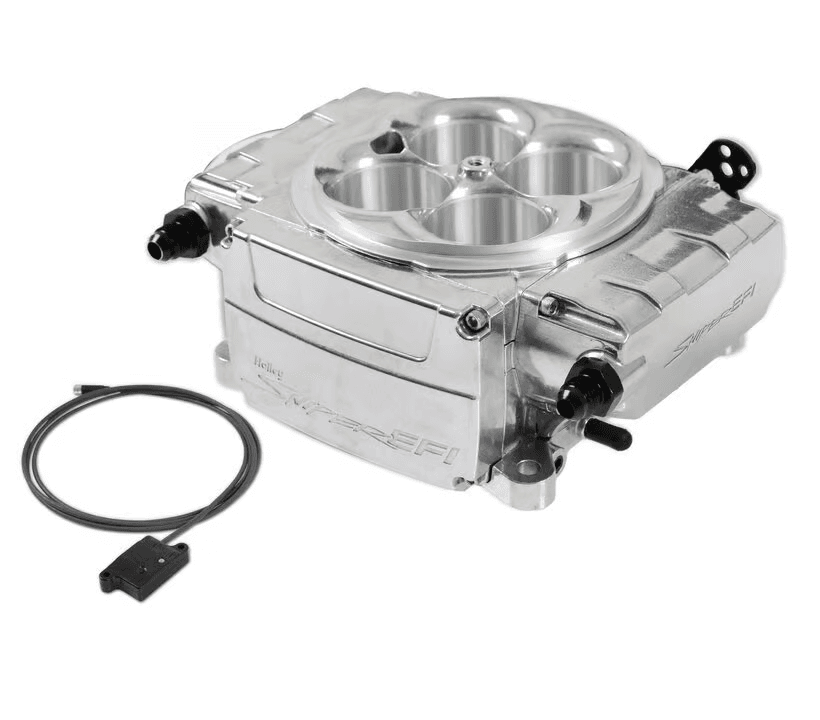 Holley Sniper 2 EFI 4BBL Throttle Body Fuel Injection Kit W/ Bluetooth Module - Polished