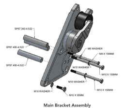 ProCharger 2016-23 Chevy Camaro SS Supercharger 8 Rib Mounting Bracket