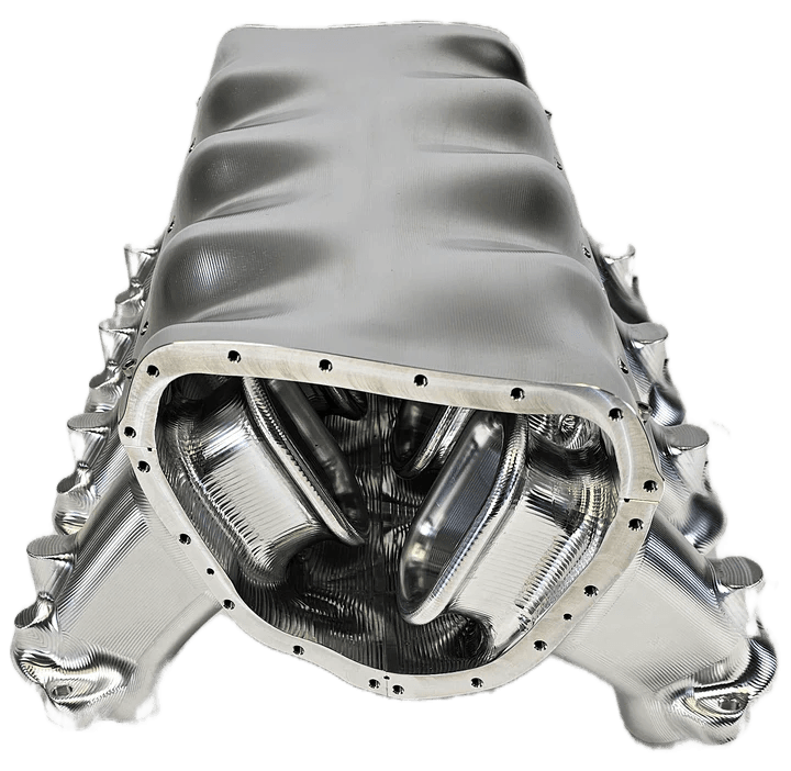 Wilson Manifold Chevy Corvette C8 2020+ LT1/LT2 Billet High Performance Intake Manifold W/ Auxiliary Fuel Rails & Nitrous Bungs Tapped thumbnail 5