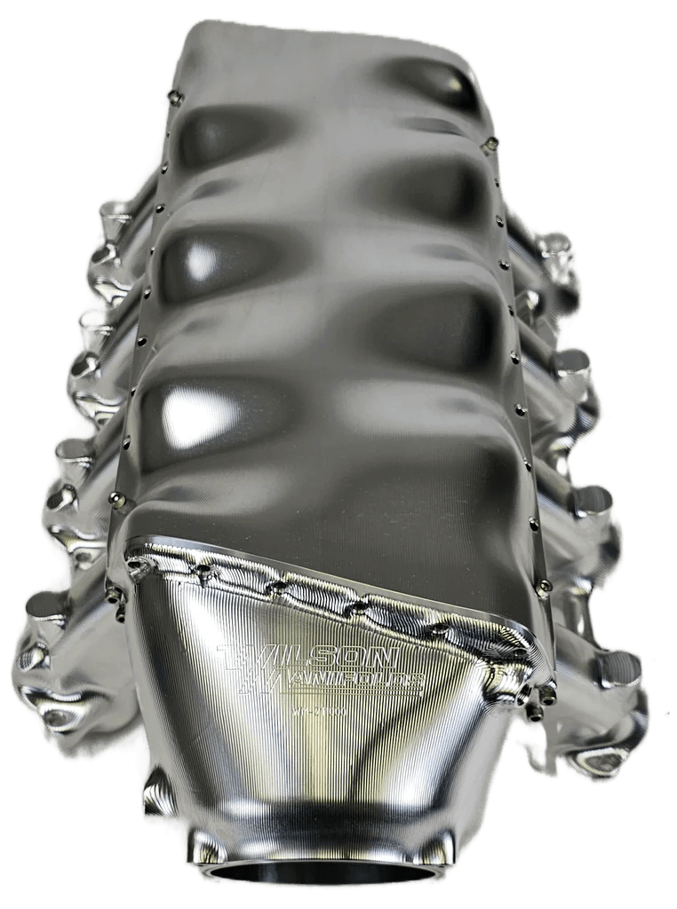 Wilson Manifold Chevy Corvette C8 2020+ LT1/LT2 Billet High Performance Intake Manifold W/ Auxiliary Fuel Rails & Nitrous Bungs Tapped thumbnail 4