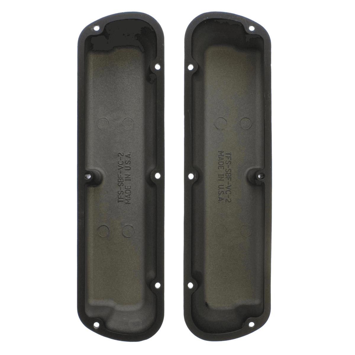 Trickflow SBF Cast Aluminum 3 7/8" Tall Valve Covers - Black thumbnail 2