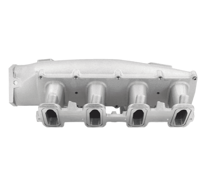 BTR LS Trinity Cast Aluminum Intake Manifold for GM LS3 Rectangle Port Heads - Natural Finish thumbnail 2