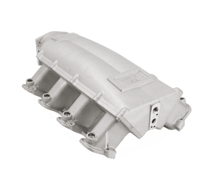 BTR LS Trinity Cast Aluminum Intake Manifold for GM LS3 Rectangle Port Heads - Natural Finish thumbnail 3