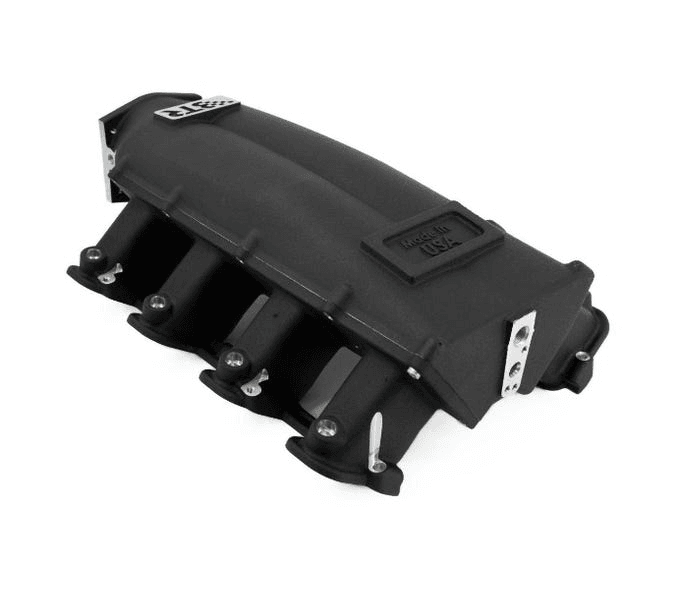 BTR LS Trinity Cast Aluminum Intake Manifold for GM LS3 Rectangle Port Heads - Black Finish thumbnail 2
