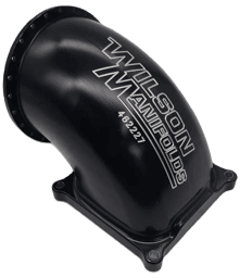Wilson Manifolds 123MM 4500 Billet Elbow V-Band - Anodized Black