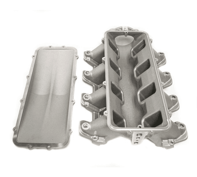 BTR LS Equalizer 1 Cast Aluminum Intake Manifolds for GM Cathedral Port Heads - Natural Finish thumbnail 4
