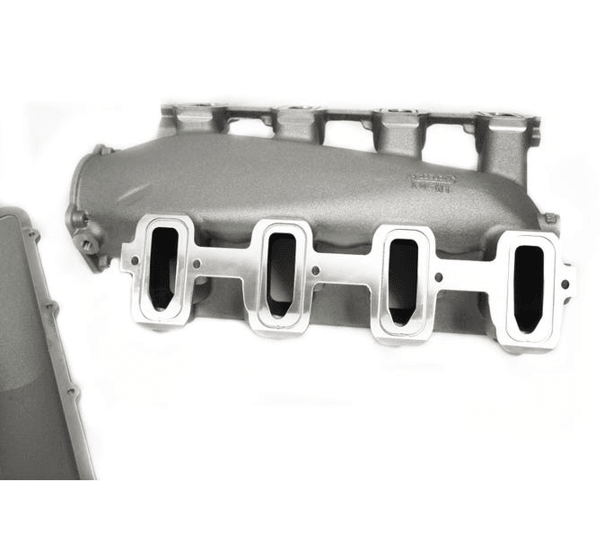 BTR LS Equalizer 1 Cast Aluminum Intake Manifolds for GM Cathedral Port Heads - Black Finish thumbnail 4
