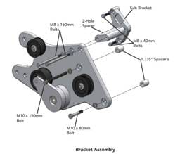 ProCharger 2006-10 Jeep Grand Cherokee SRT8 Stage 2 Supercharger Mounting Bracket