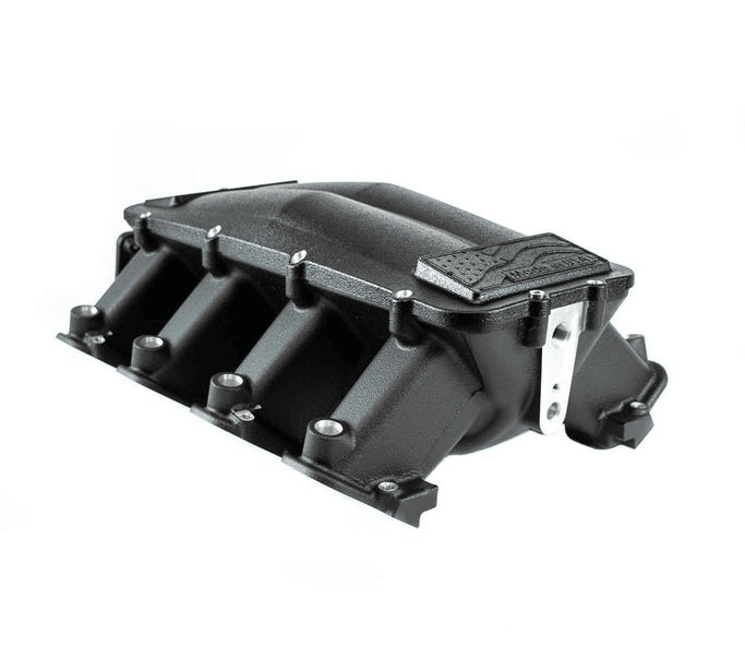 BTR LS Equalizer 3 Cast Aluminum Intake Manifolds for GM Rectangle Port Heads - Black Finish thumbnail 2