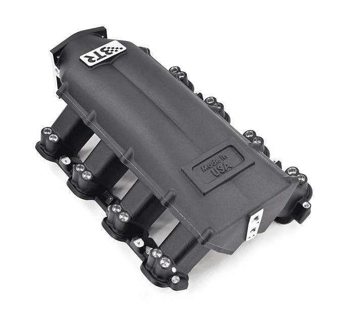 BTR LS Trinity Cast Aluminum Intake Manifold for GM LS7 Rectangle Port Heads 12 Injector Setup - Black Finish thumbnail 2