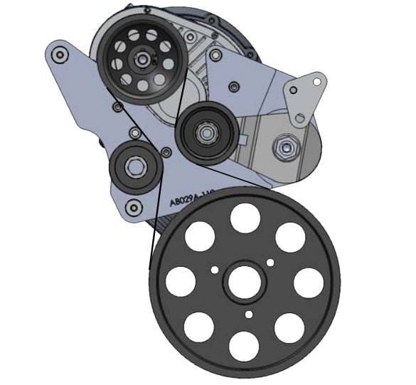 ProCharger 2015-19 Chevy Corvette C7 Supercharger 8-Rib Mounting Bracket thumbnail 2