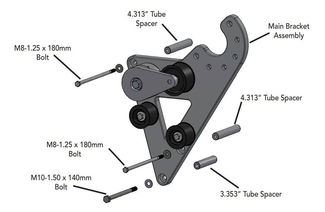 ProCharger Coyote Transplant 8 Rib Supercharger Mounting Bracket