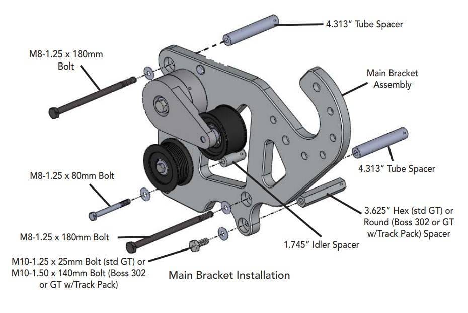 ProCharger Coyote Transplant 8 Rib Supercharger Mounting Bracket thumbnail 3