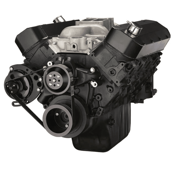 CVF Chevy Big Block Gen IV Serpentine Conversion Kit with Alternator Bracket Only For Long Water Pump - Black