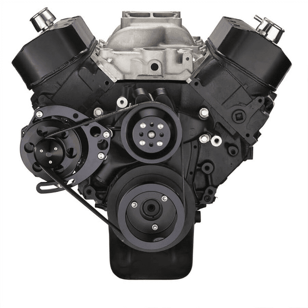 CVF Chevy Big Block Gen IV Serpentine Conversion Kit with Alternator Bracket Only For Long Water Pump - Black thumbnail 2
