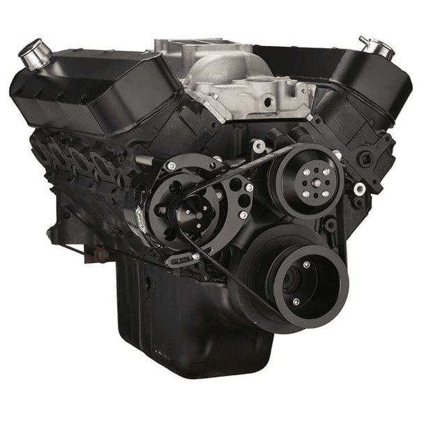 CVF Chevy Big Block Gen IV Serpentine Conversion Kit with Alternator Bracket Only For Long Water Pump - Black thumbnail 3