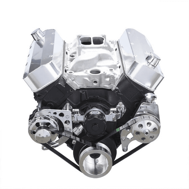 CVF Chevy Big Block Gen IV Serpentine Conversion Kit with Alternator, Power Steering Brackets For Electrical Water Pump - Polished thumbnail 2