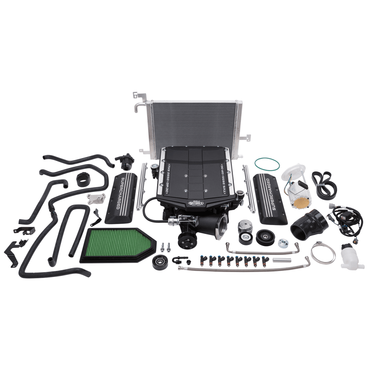 Dodge/Chrysler 5.7L 2015-2018 R2650 TVS Edelbrock Stage 1 Complete Supercharger Intercooled Kit With Tune 